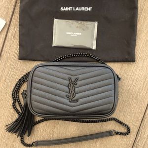 REPOSTED! Saint Laurent Mini Lou camera bag matelasse’ Leather W/ Black hardware
